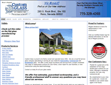 Tablet Screenshot of customglassinc.com